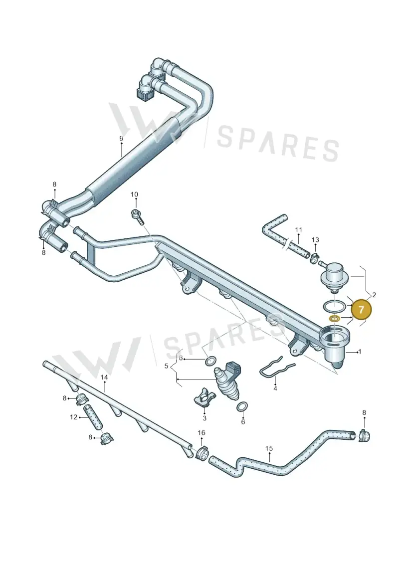 037198031 — Volkswagen Polo (2008-2009) diagram 657133650, position 7