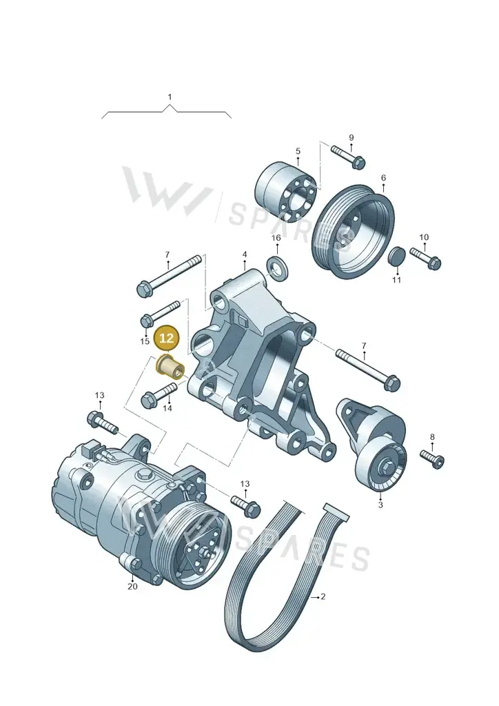 037260921 — Volkswagen Crafter 35 panel (2011-2016) diagram 722260300, position 12