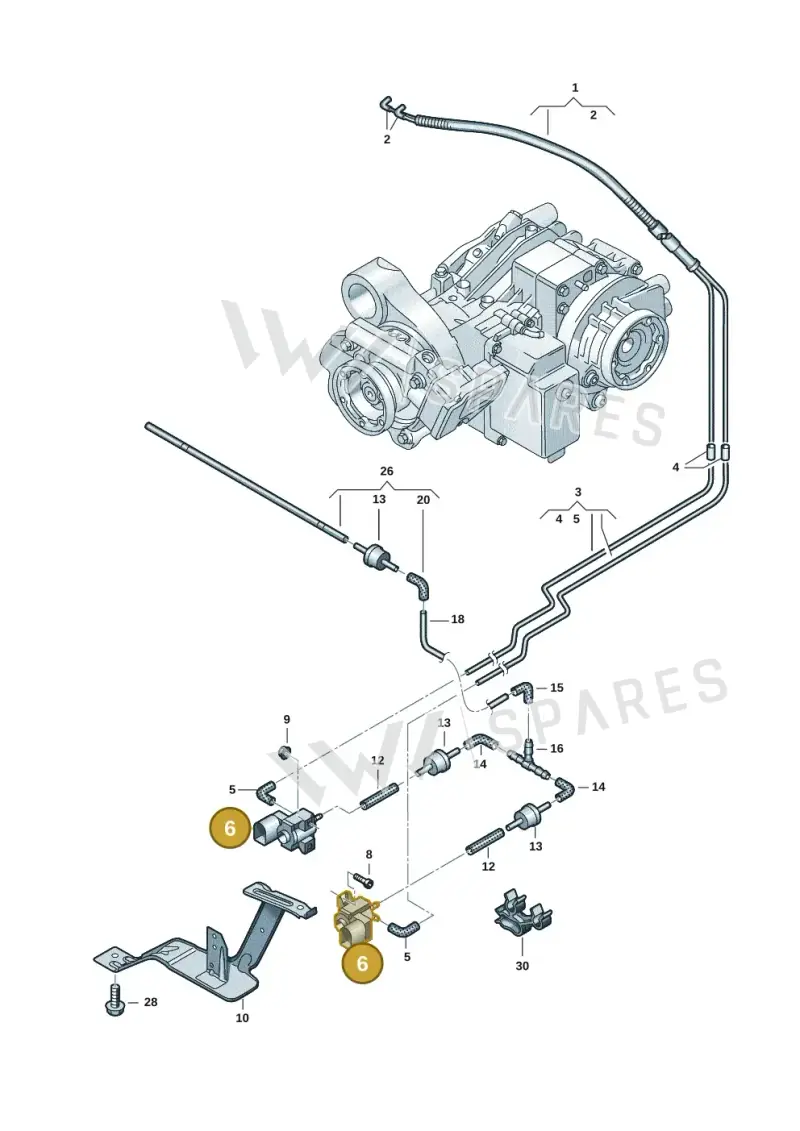 037906283D — Volkswagen Transport. multivan (2019-2024) diagram 7em525200, position 6