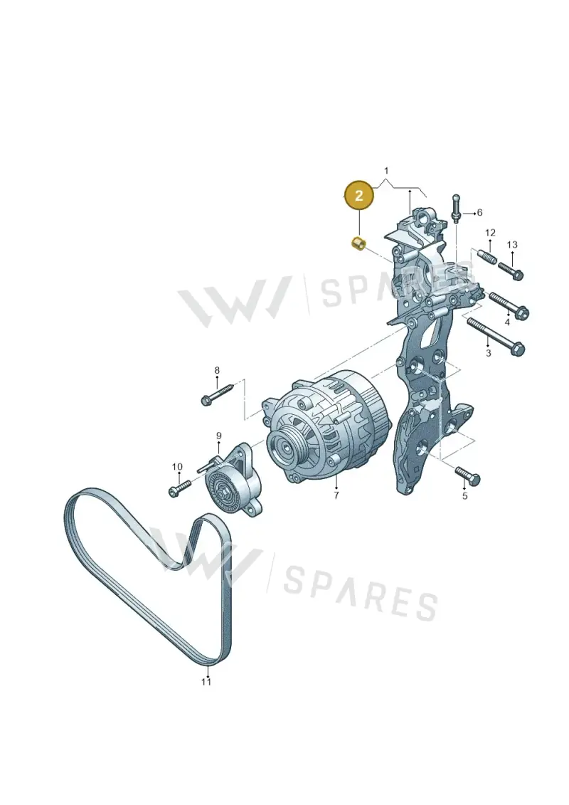 038103139A — Volkswagen Tiguan 2.0 (2023-) diagram 793903085, position 2