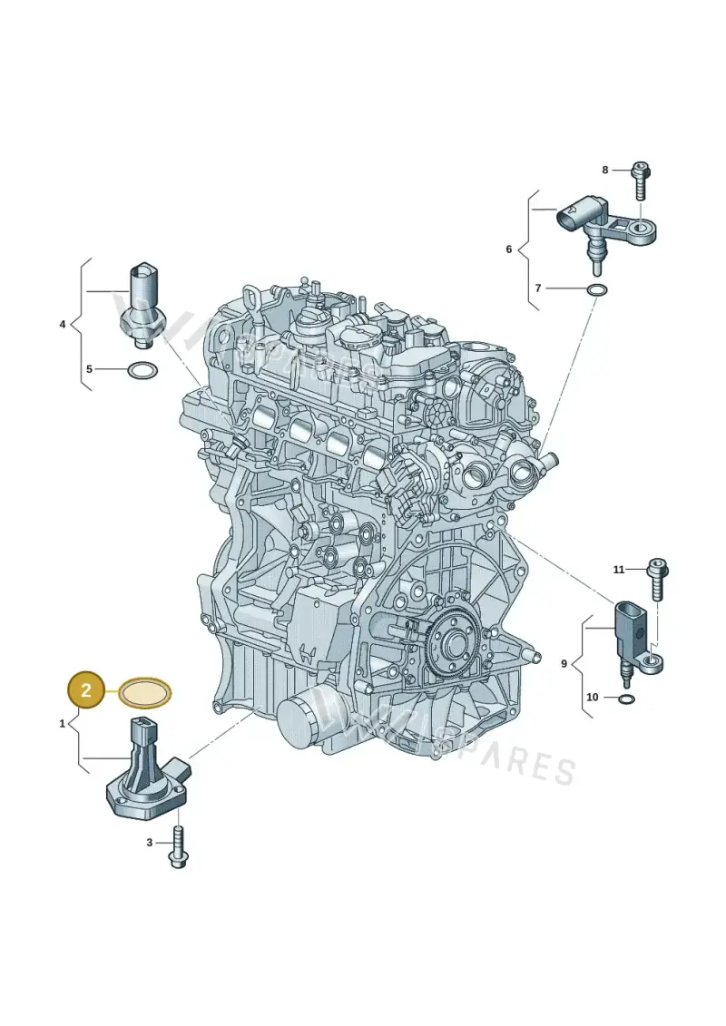 038103196B — Volkswagen Passat estate (2023-) diagram 907660006, position 2