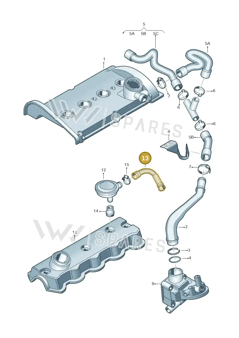 038103493P — Volkswagen POLO CLASSIC           06> (2005-) diagram 194103800, position 13