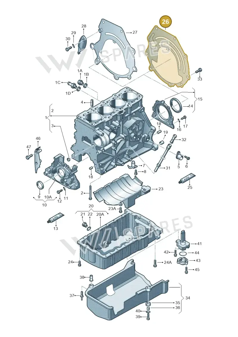 038103647A — Volkswagen New Beetle             06> (2005-) diagram 194103150, position 26