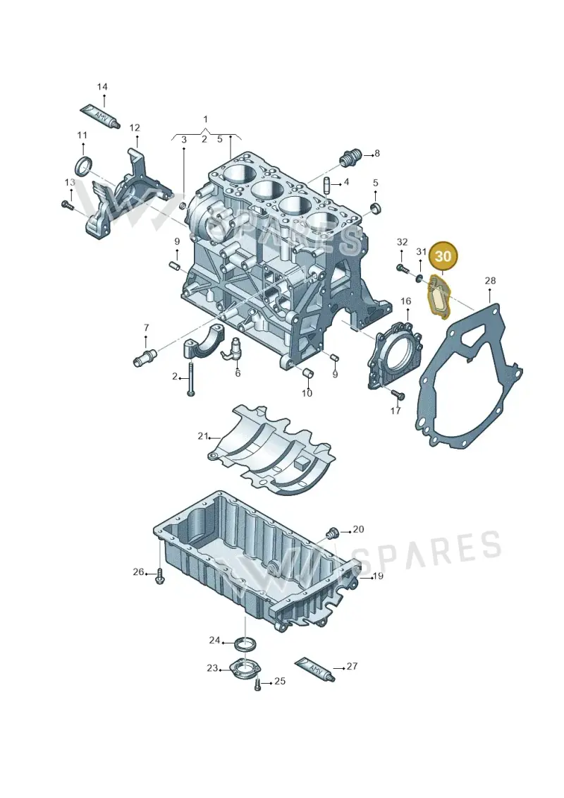 038103648G — Volkswagen Caravelle (2015-2019) diagram 679103200, position 30