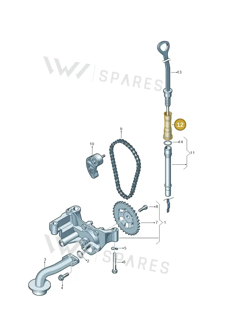 038103663 — Volkswagen Sharan (2008-2010) diagram 194115100, position 12