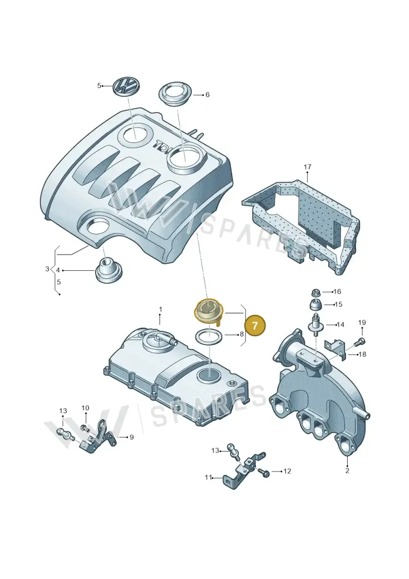 038115301E — Volkswagen Jetta Vagon            08> (2008-) diagram 420103820, position 7