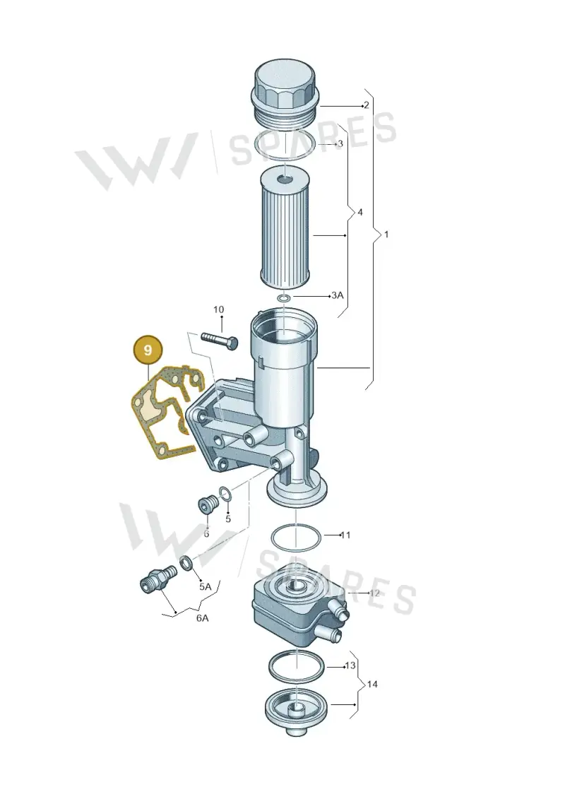 038115441A — Volkswagen Sharan (2008-2010) diagram 194115600, position 9