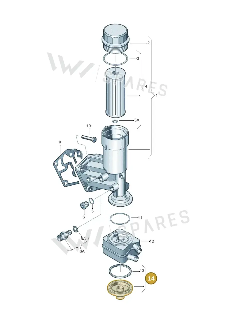 038117061B — Volkswagen New beetle (2011-2016) diagram 194115600, position 14