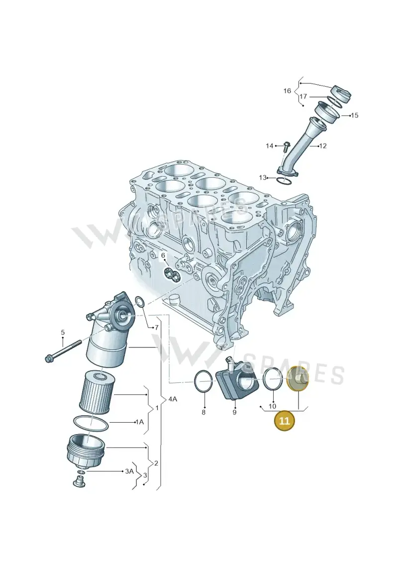 038117061C — Volkswagen Sharan (2008-2010) diagram 230115700, position 11