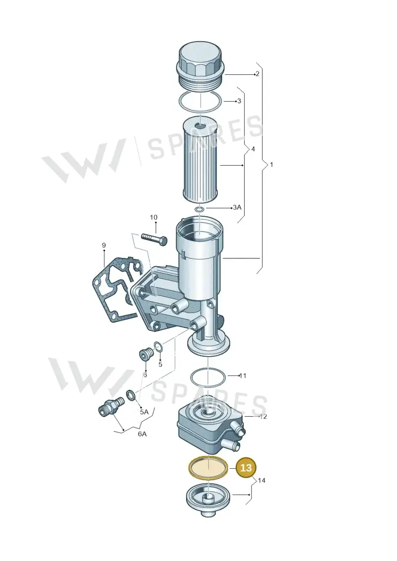 038117070 — Volkswagen New beetle (2011-2016) diagram 194115600, position 13