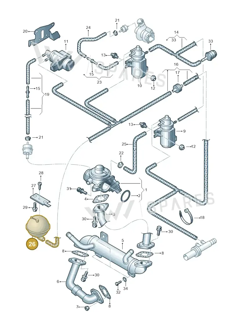 038129807 — Volkswagen Sharan (2008-2010) diagram 244131250, position 26
