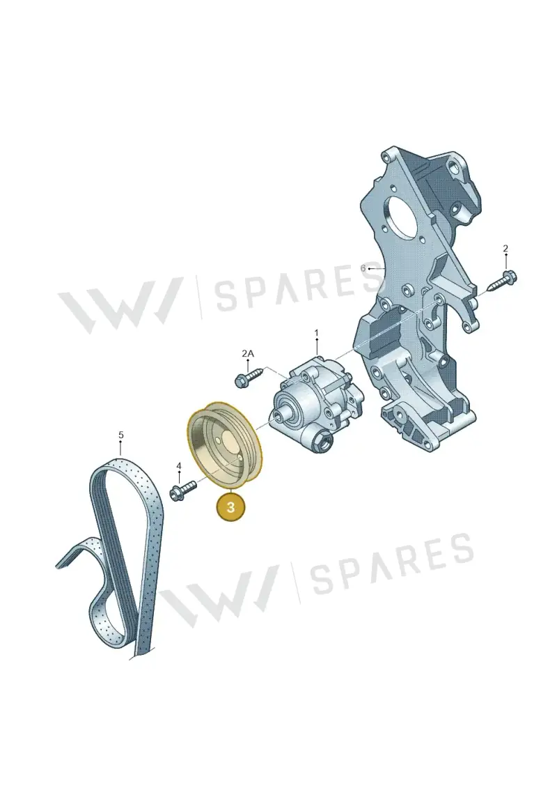 038145255A — Volkswagen Jetta 2.0 (2015-2015) diagram 194145200, position 3