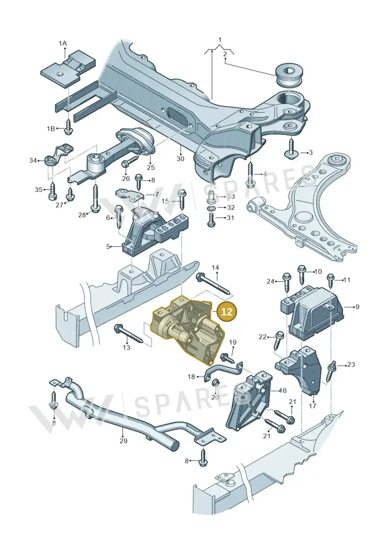 038199207AG — Volkswagen New Beetle             06> (2005-) diagram 194199200, position 12
