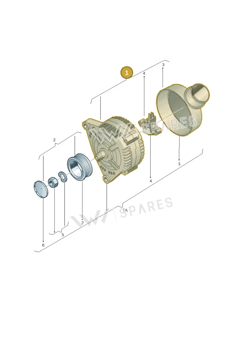 038903018RX — Audi A2 (2000-2005) diagram 635903000, position 1