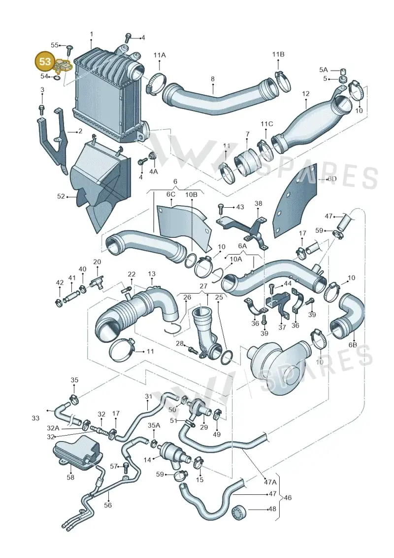 038906051 — Volkswagen New Beetle             06> (2005-) diagram 194145750, position 53