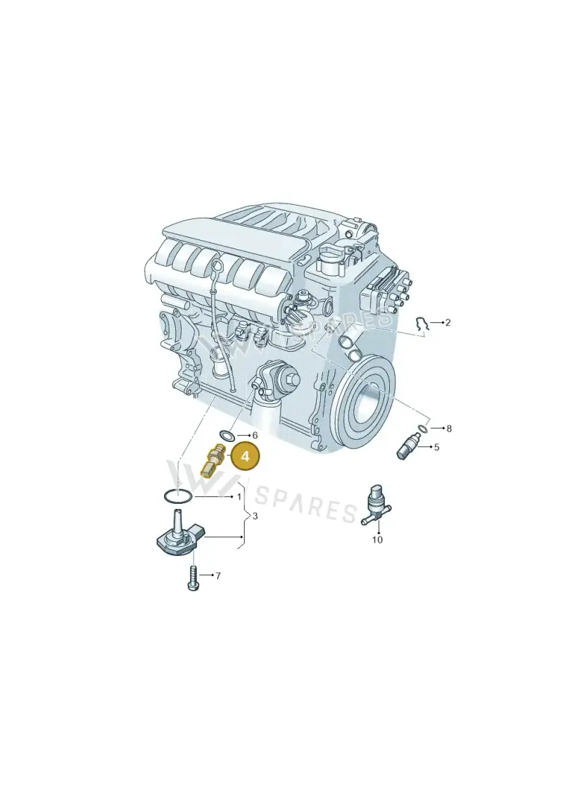 038919081M — Volkswagen Phaeton 4motion (2010-2016) diagram 274919600, position 4