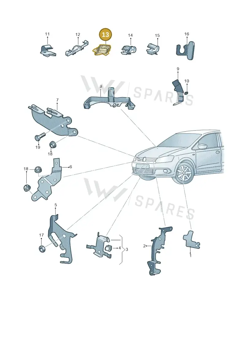 038971939D — Volkswagen Ameo 1,0 (2016-2020) diagram 883971500, position 13