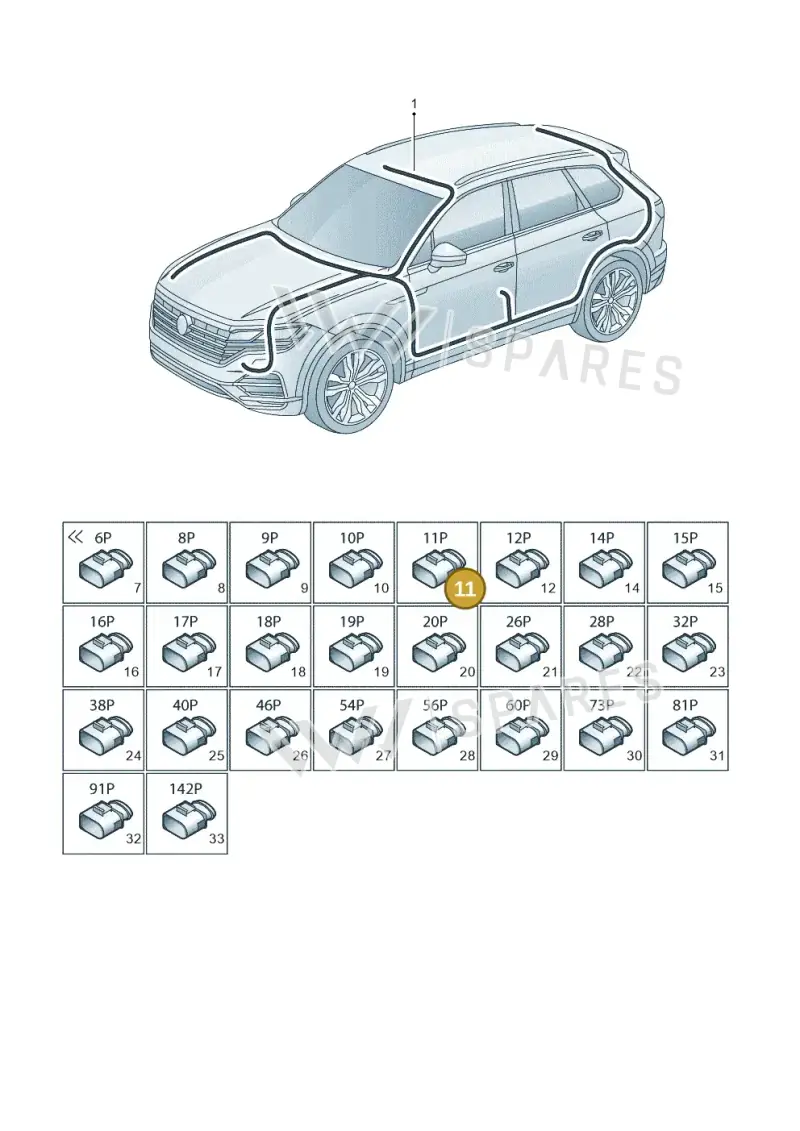 038973721 — Volkswagen Touareg (2017-2023) diagram 439971810, position 11