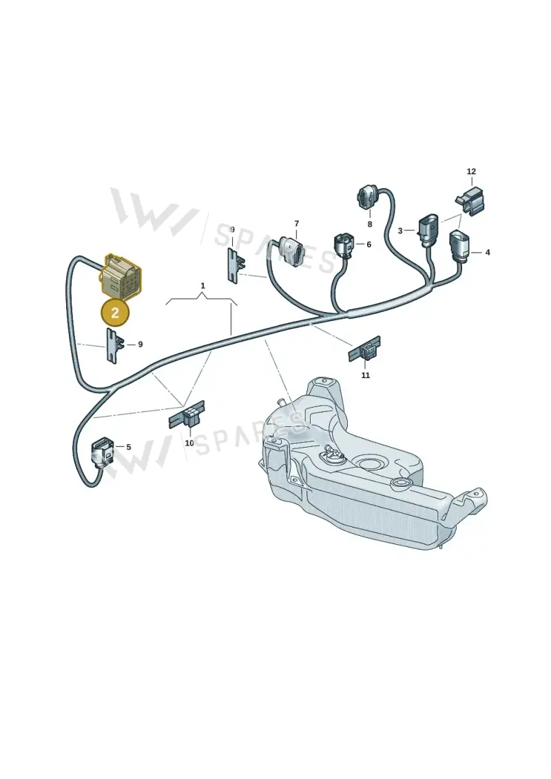 038973721B — Volkswagen Caddy Maxi Kombi (2020-2024) diagram 2ka971075, position 2