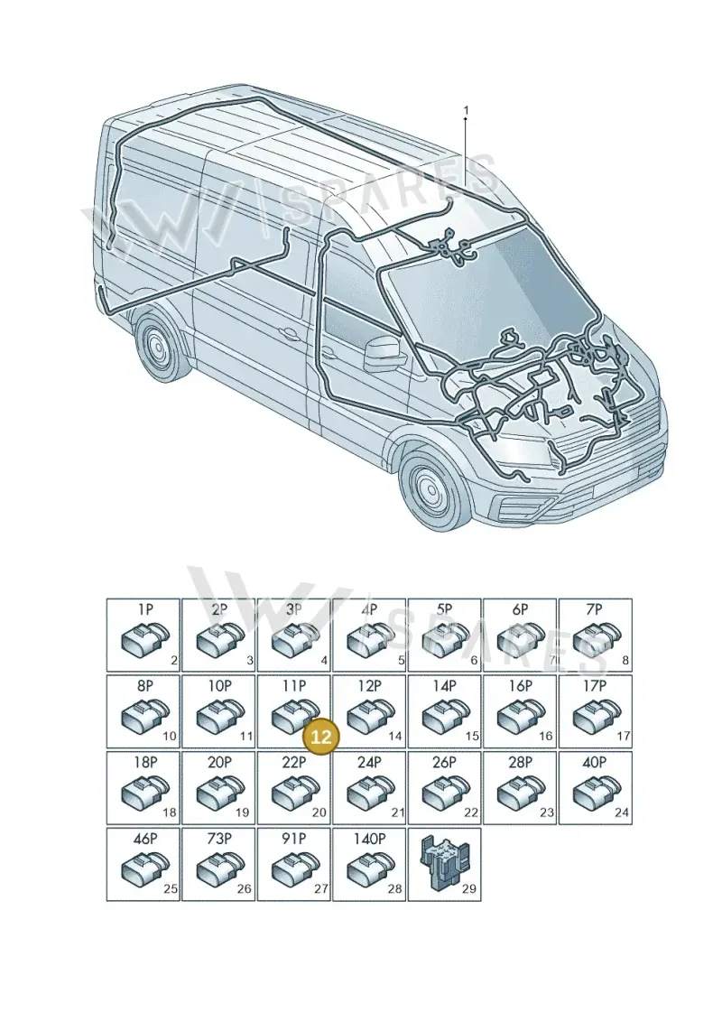 038973721B — Volkswagen MAN TGE 55 (2016-2021) diagram 806971083, position 12