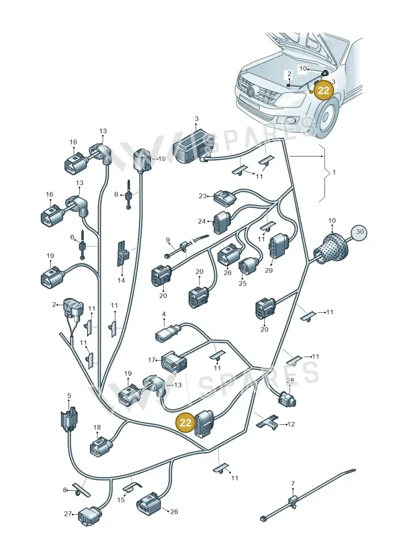 038973721 — Volkswagen Amarok twin cab (2022-) diagram 894971810, position 22