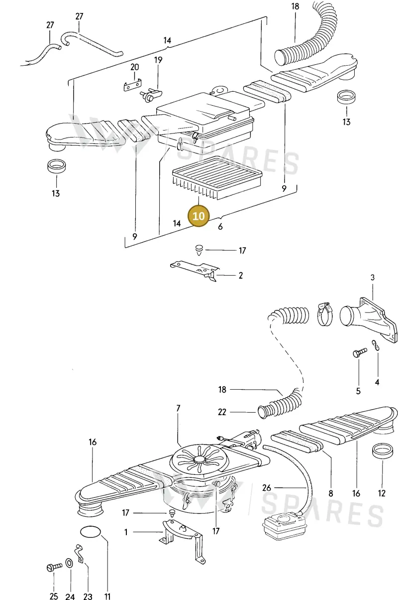 039129620A — Volkswagen Type 4 (1968-1974) diagram 034016000, position 10