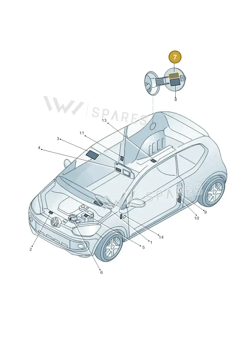 03C010830C — Volkswagen Up! 1.0 TSI (2013-2017) diagram 559010000, position 7