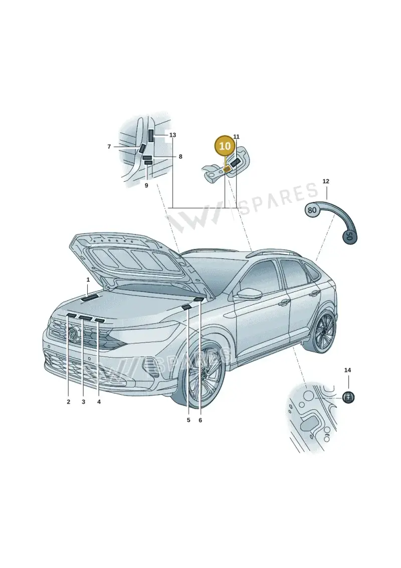 03C010830C — Volkswagen Nivus (2020-) diagram 67b010000, position 10