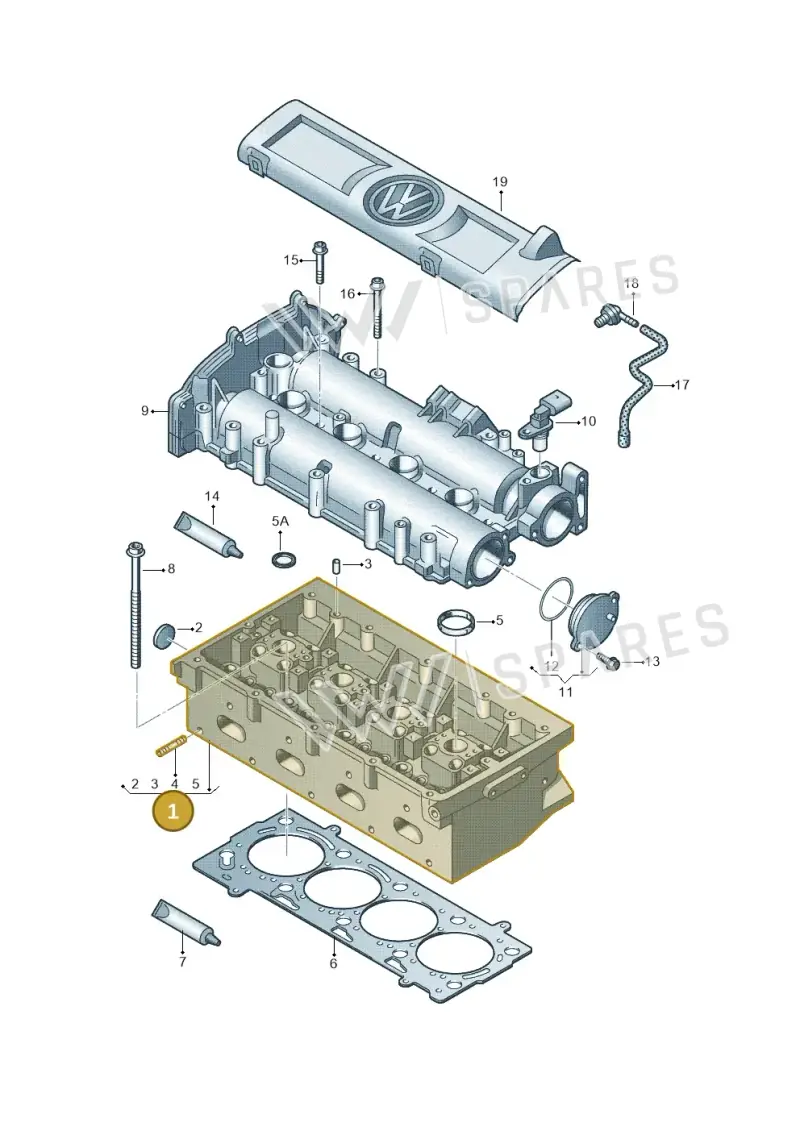 03C103063CB — Volkswagen Jetta (2014-2017) diagram 672103400, position 1