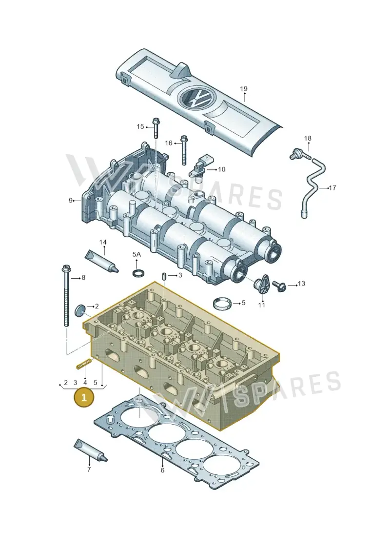 03C103264LX — Volkswagen Polo (2012-2014) diagram 678103400, position 1