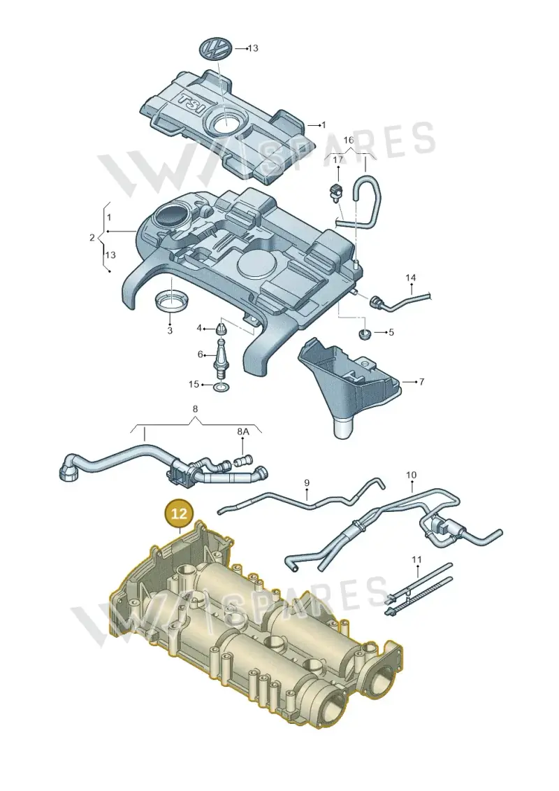 03C103475CD — Volkswagen New beetle (2011-2016) diagram 474103780, position 12