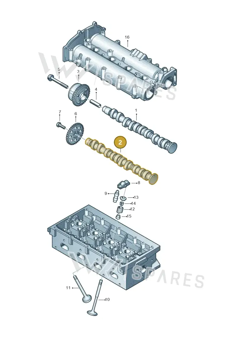 03C109101DD — Volkswagen Jetta 1.6 (2014-2018) diagram 409109150, position 2