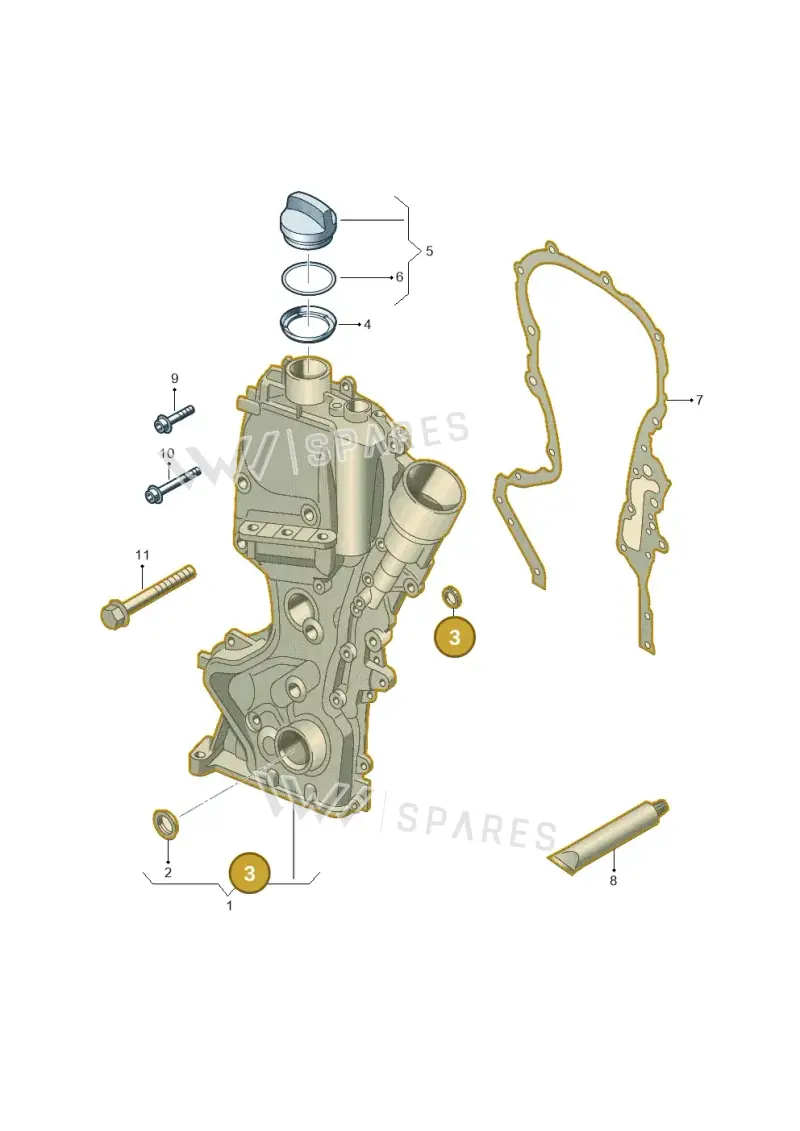 03C109293 — Volkswagen Beetle (2016-2019) diagram 689109620, position 3