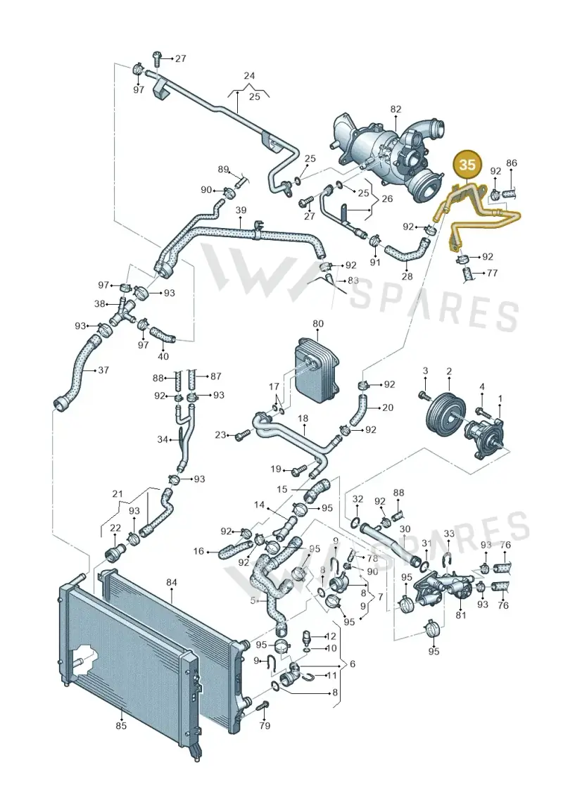 03C121070C — SEAT Altea XL (2013-) diagram 625121130, position 35