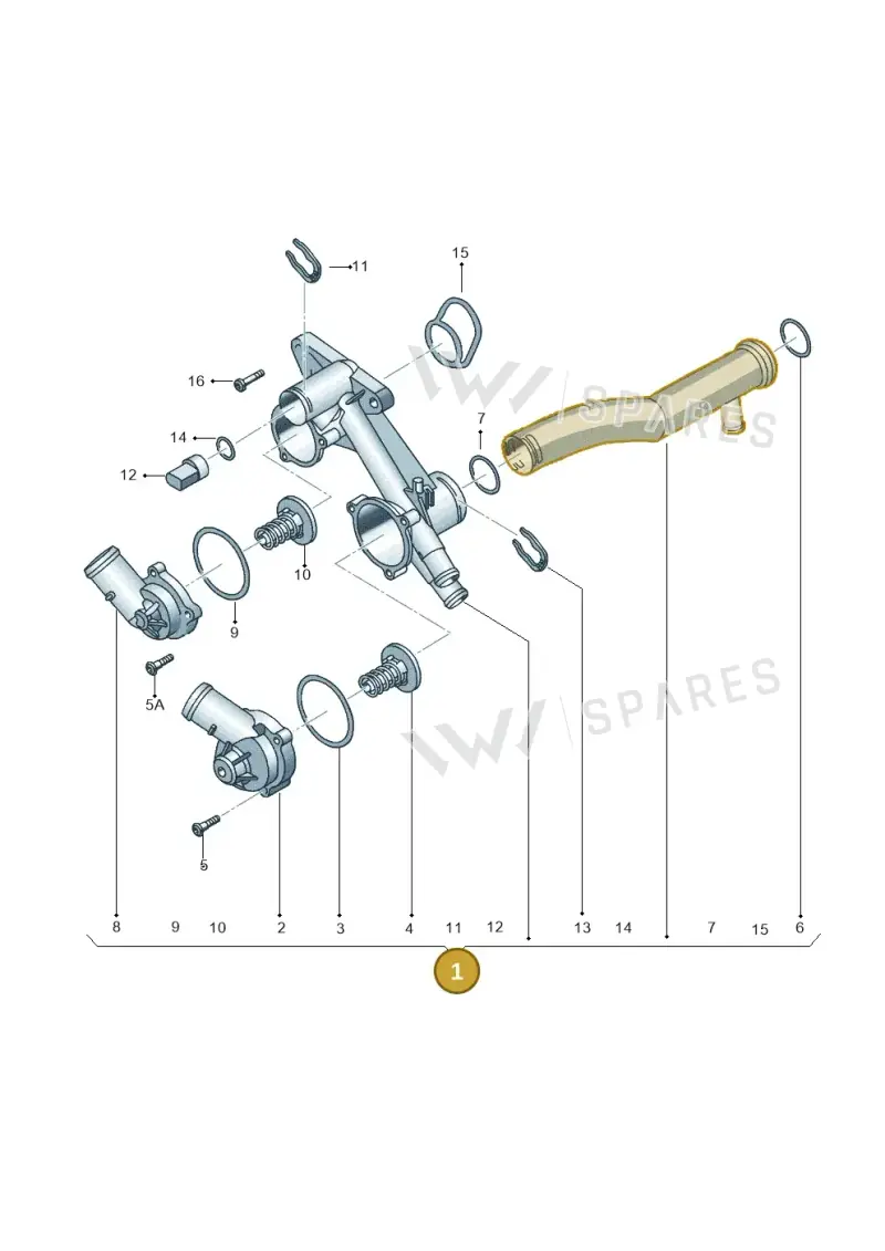 03C121111AE — Volkswagen Jetta (2014-2017) diagram 692121780, position 1
