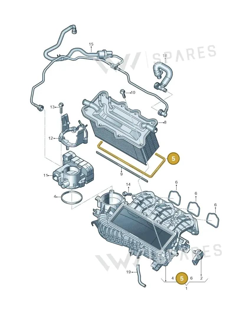 03C129717N — Volkswagen Taigo (2021-2024) diagram 62i133000, position 5