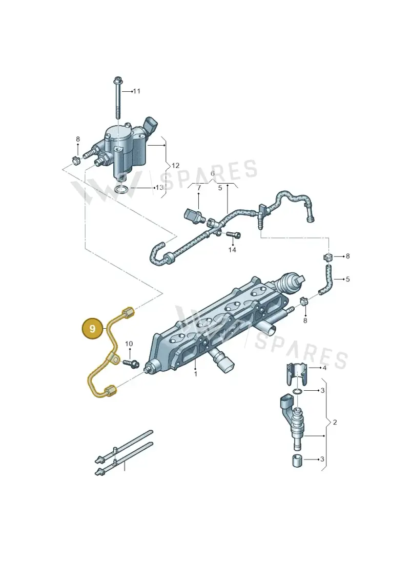03C130241AS — Volkswagen Golf (2009-2014) diagram 420133530, position 9