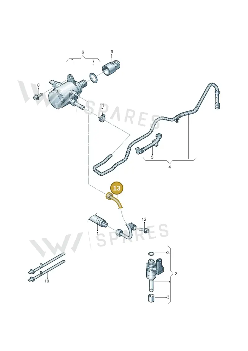 03C130241AS — Volkswagen Jetta (2014-2017) diagram 689133500, position 13