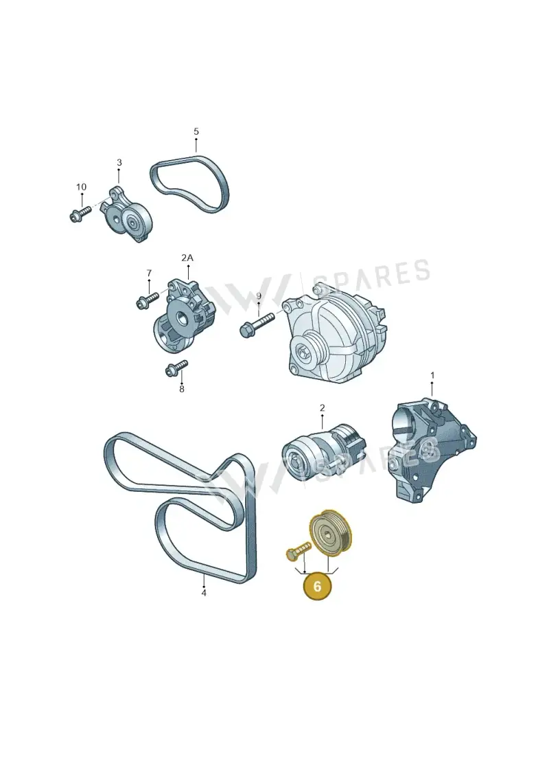 03C145276C — Volkswagen GOLF PLUS              08> (2007-) diagram 474903350, position 6