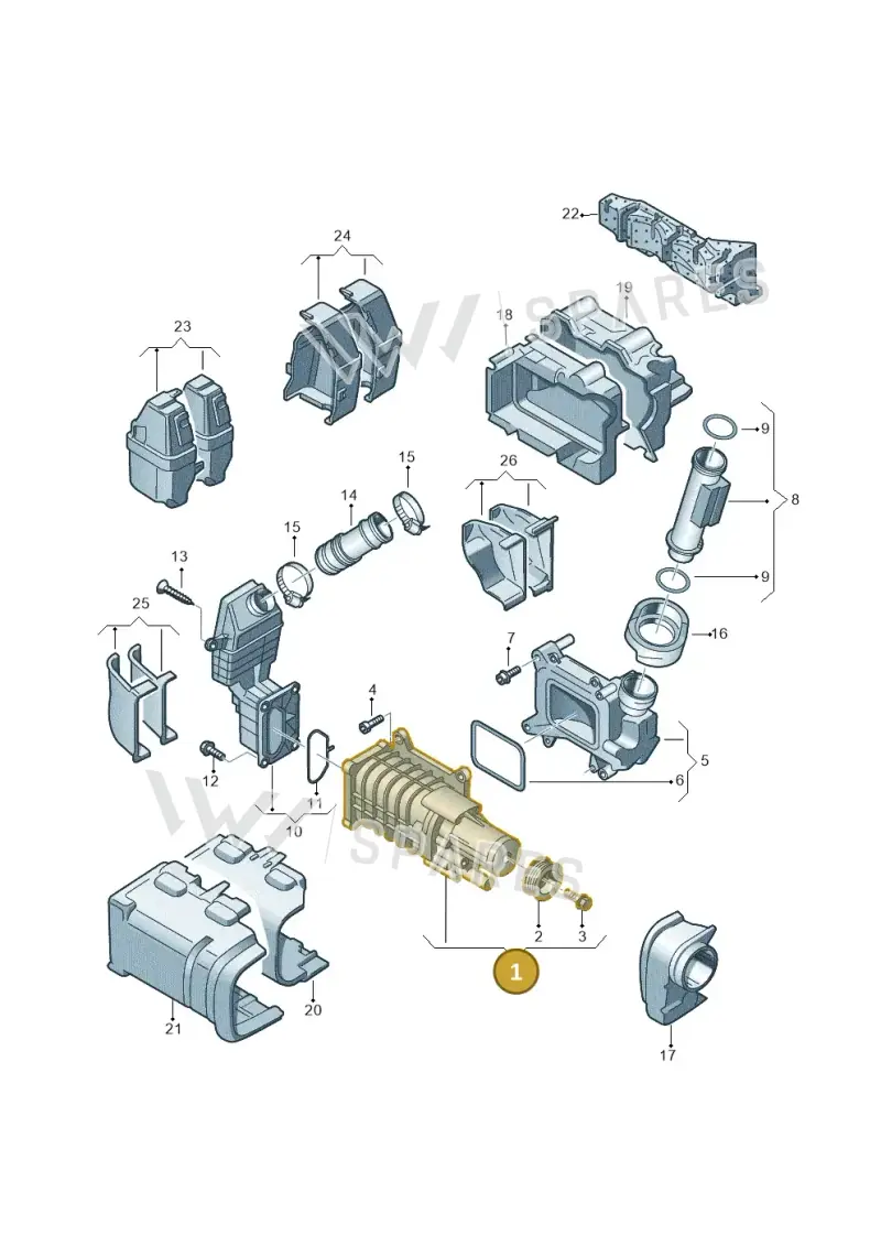 03C145601E — Volkswagen Beetle (2016-2019) diagram 634145520, position 1