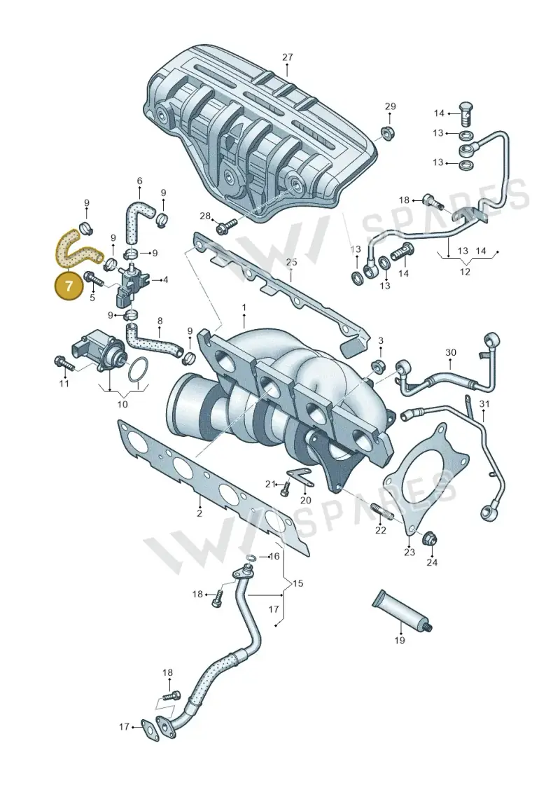 03C145718Q — Volkswagen Jetta 1.4 (2013-2015) diagram 634145500, position 7