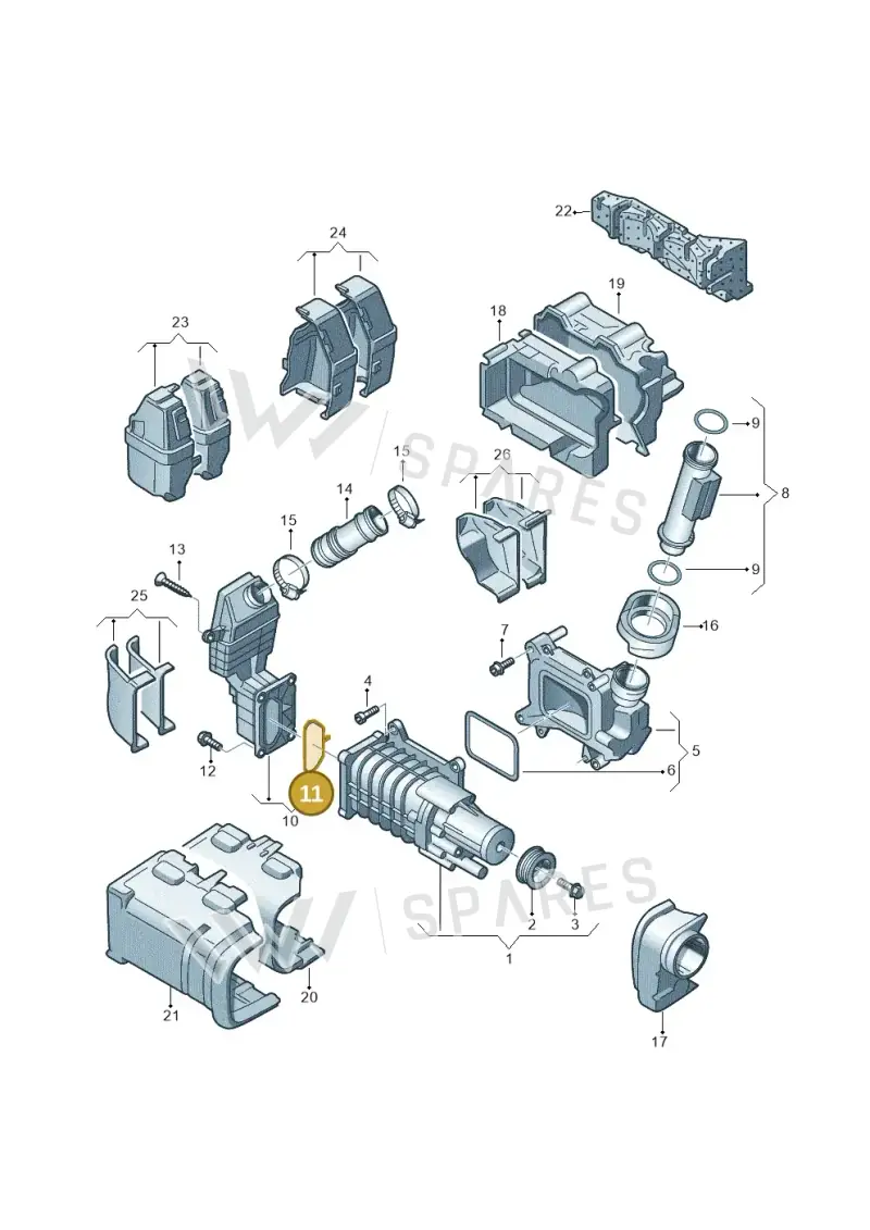 03C145773D — Volkswagen Beetle (2016-2019) diagram 634145520, position 11