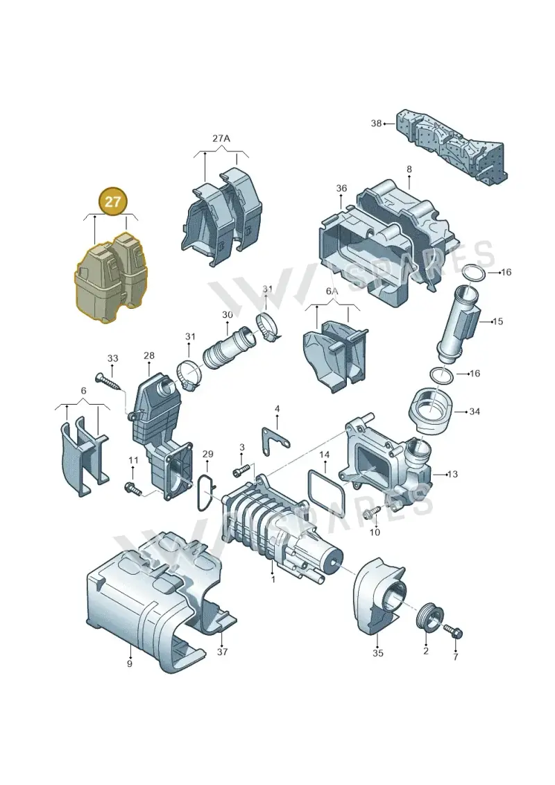 03C145851F — Volkswagen Jetta (2008-2011) diagram 474145520, position 27