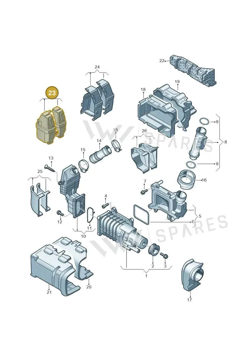 03C145851F — Volkswagen Beetle (2016-2019) diagram 634145520, position 23