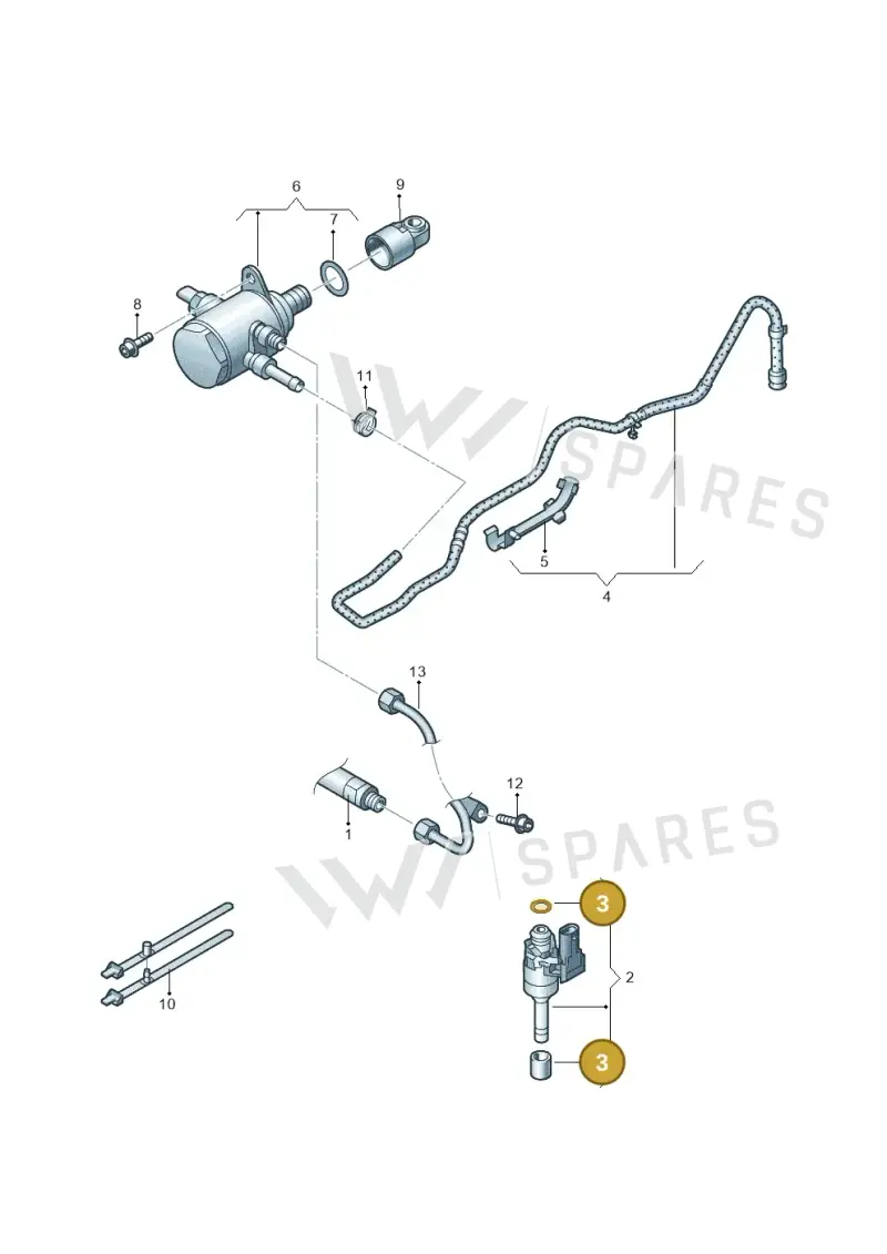 03C198149 — Volkswagen Scirocco 2.0 (2014-2017) diagram 689133500, position 3