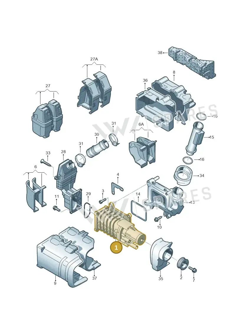 03C198601E — Volkswagen Jetta (2008-2011) diagram 474145520, position 1
