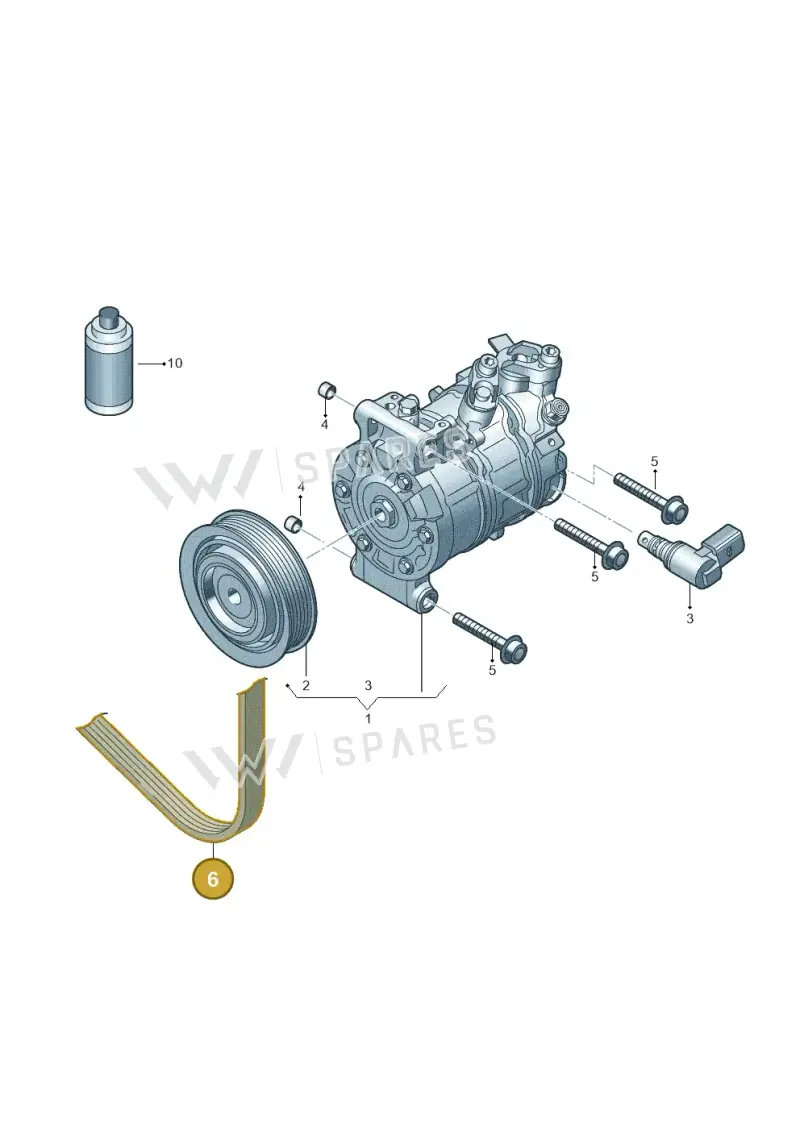 03C260849A — Volkswagen Beetle (2016-2019) diagram 439260050, position 6