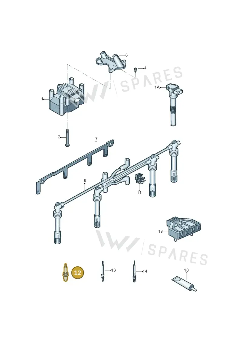 03C905601B — Volkswagen Beetle (2016-2019) diagram 789905000, position 12