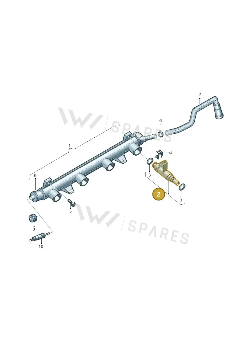 03C906031 — Volkswagen Polo (2008-2009) diagram 253133500, position 2