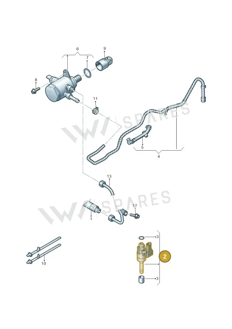 03C906036N — Volkswagen Scirocco 2.0 (2014-2017) diagram 689133500, position 2